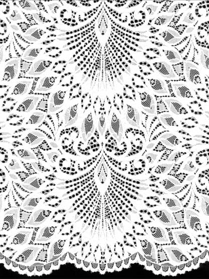 Elfenbeinfarbene Stretch-Spitze - LB7006