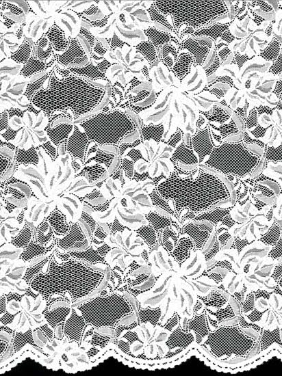 Elfenbeinfarbene Stretch-Spitze - LB7007