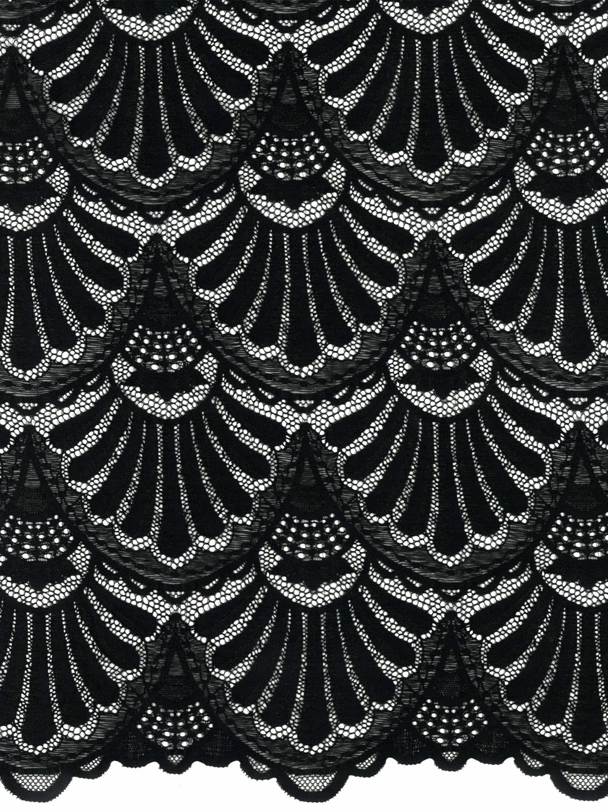 Schwarze Stretch-Spitze - LB7009