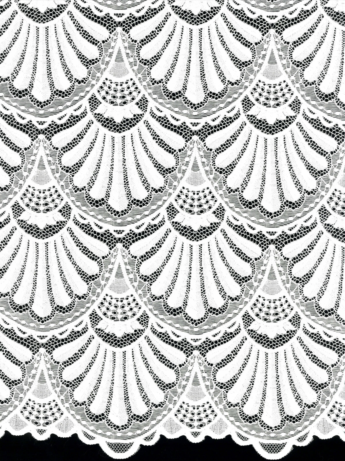 Elfenbeinfarbene Stretch-Spitze - LB7009