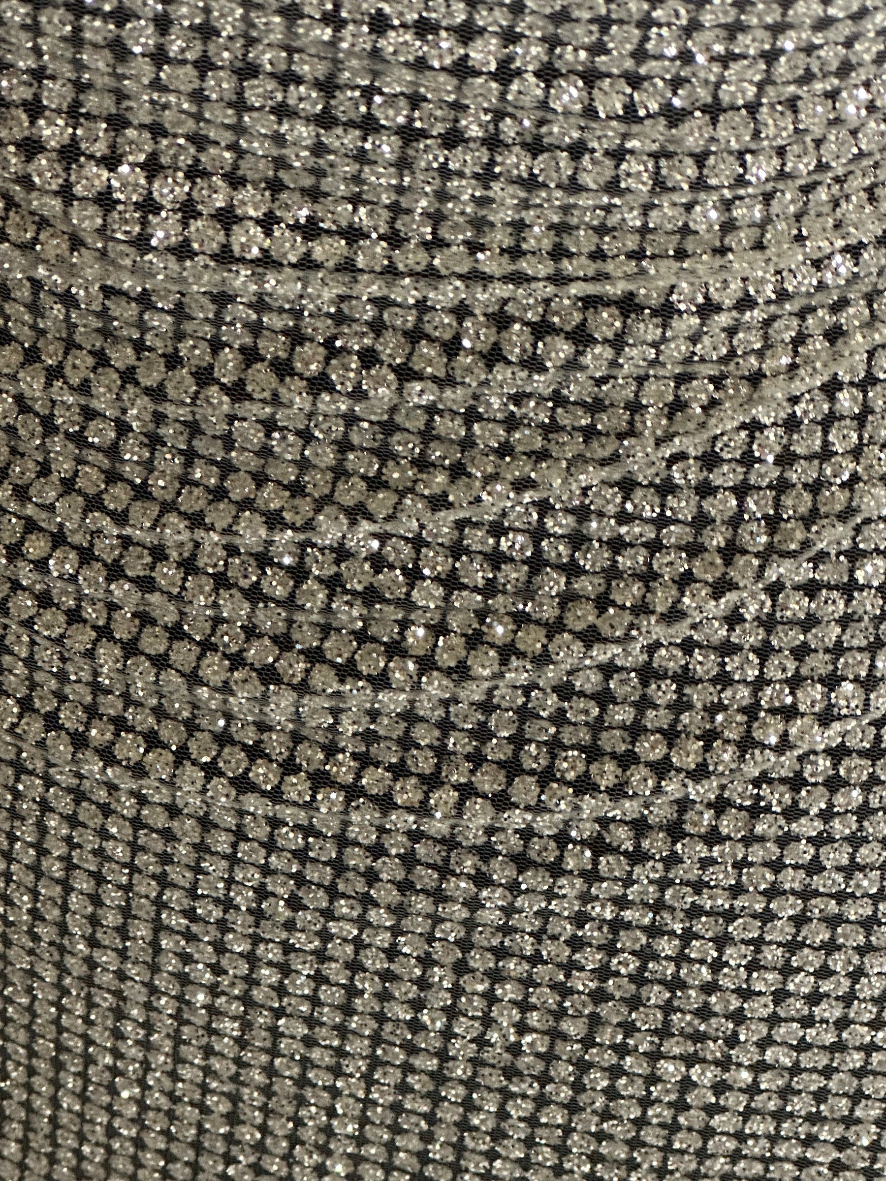 Elfenbeinfarbener Glitzertüll – Leigh