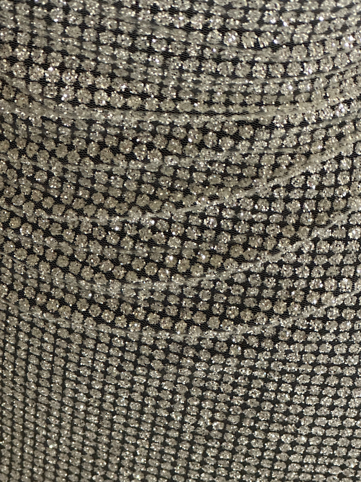 Elfenbeinfarbener Glitzertüll – Leigh