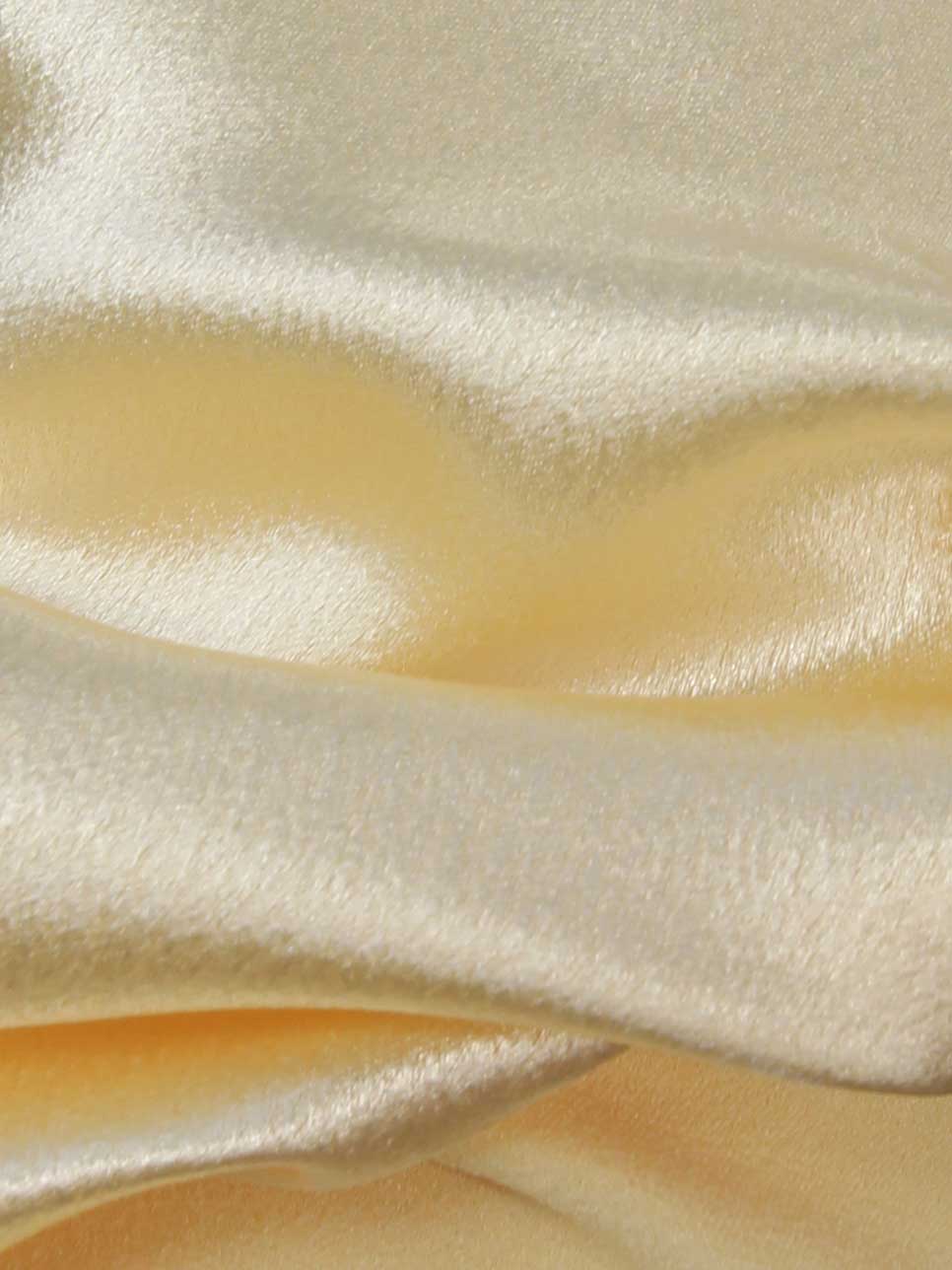 Zitronengelber Polyester-Krepp-Rückensatin – Desire