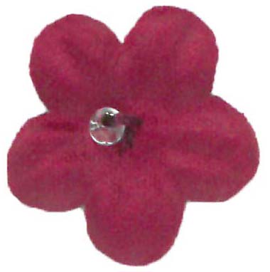 Hellweinrote lasergeschnittene Blumen - M11 (Beutel mit 144 Stück)