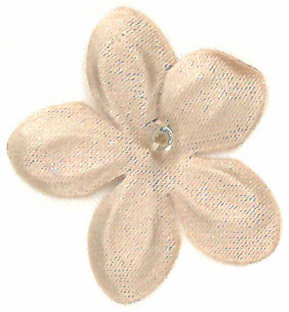 Kaffeefarbene Satinblumen - M13 (Beutel mit 144 Stück)