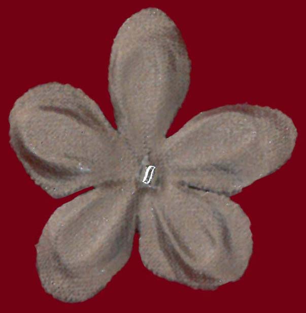 Satinblumen in Mittelkakao - M13 (Beutel mit 144 Stück)