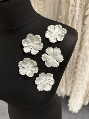 Elfenbeinfarbene Eco-Satinblumen - MM0039 (Beutel mit 144 Stück)