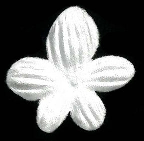 Winterweiße lasergeschnittene Blume - MM0028 (Packung mit 144 Stück)