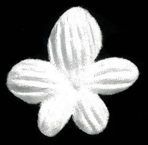 Winterweiße lasergeschnittene Blume - MM0028 (Packung mit 144 Stück)