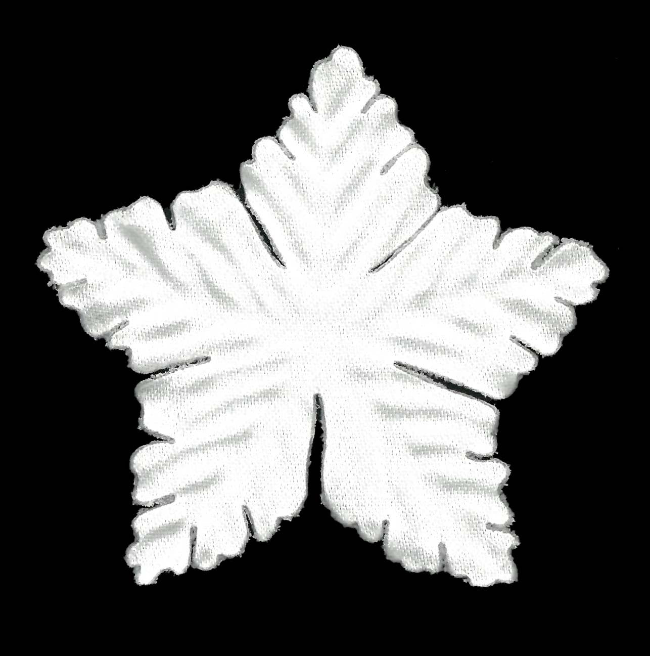 Blass-Elfenbeinfarbene Öko-Blumen mit 5 Blütenblättern - MM0031 (Beutel mit 144 Stück)