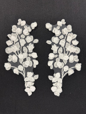 Ivory Embroidered Lace Appliques - MT6004