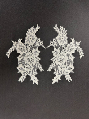 Elfenbeinfarbene florale Spitzenapplikationen – MT8003