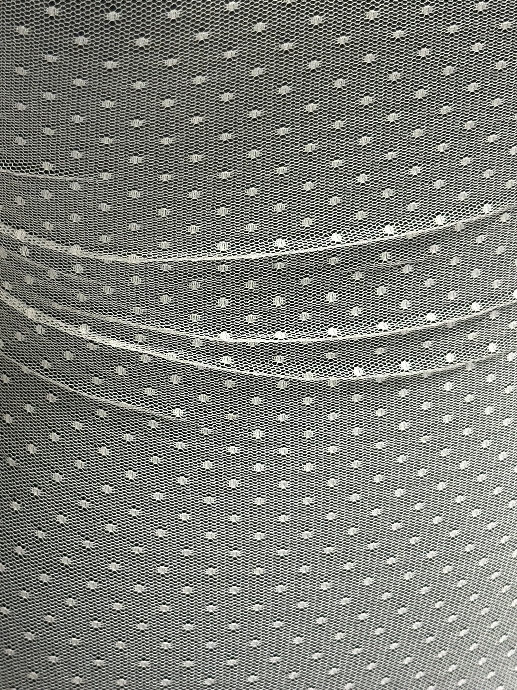 Elfenbeinfarbener Tüll mit Flecken - Madelaine (CF)