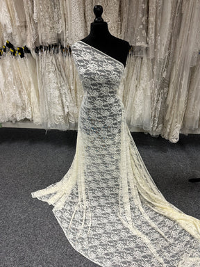 Elfenbeinfarbene Raschel-Stretchspitze – Matina