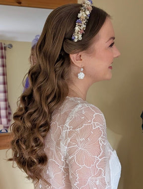 Elfenbeinfarbene bestickte Spitze – Monique 