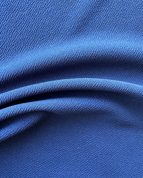 Marineblauer, schwerer Polyester-Krepp mit Stretchanteil – Spanien