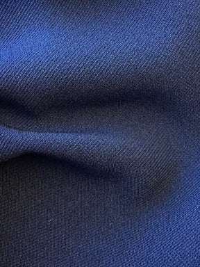 Marineblauer schwerer Stretch-Satin – Diorama