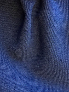 Marineblauer schwerer Stretch-Satin – Diorama