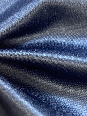 Marineblauer Polyestersatin – Majestätisch