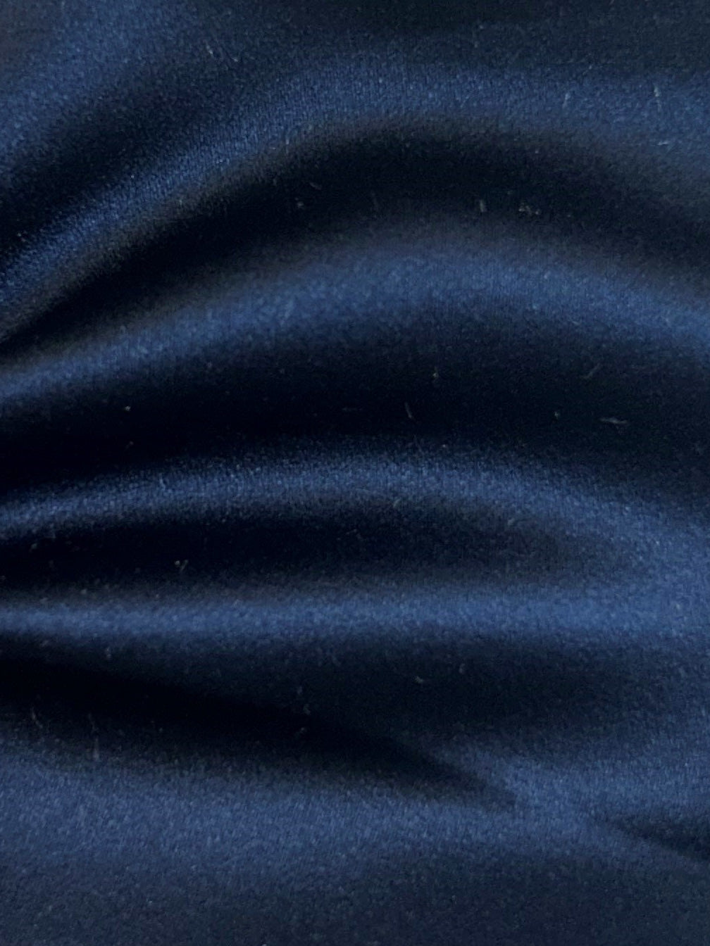 Marineblauer Duchess-Satin aus Polyester – Supreme