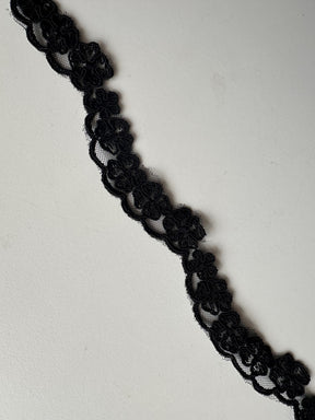 Schwarze Kordelspitze - Nightfall