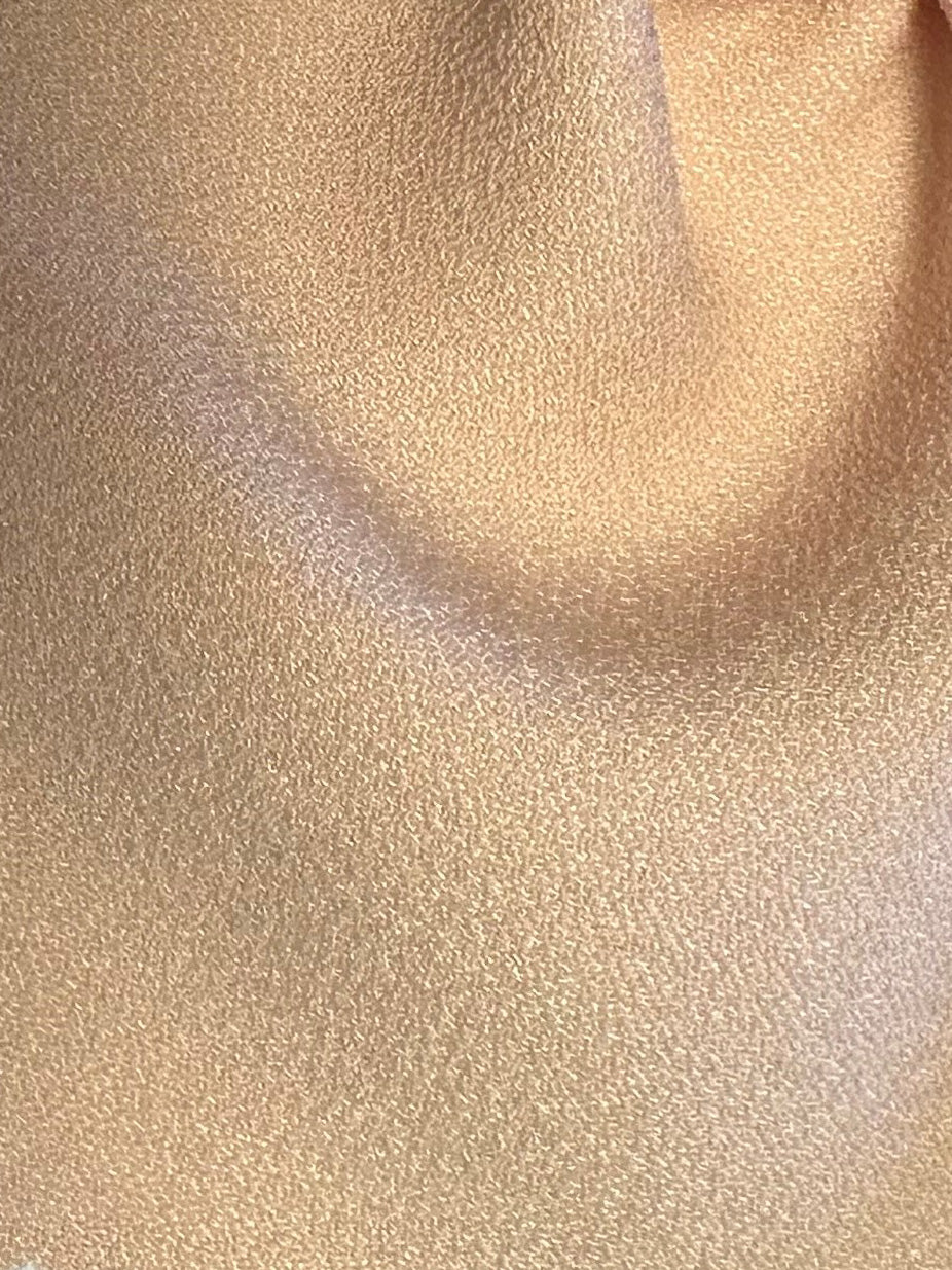Nude Blush Polyester Satin Backed Crepe - Nepal