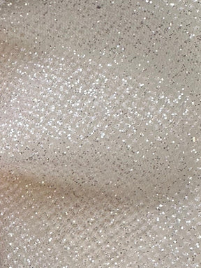 Schwarzer Glitzertüll - Glänzend