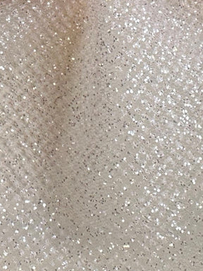 Schwarzer Glitzertüll - Glänzend