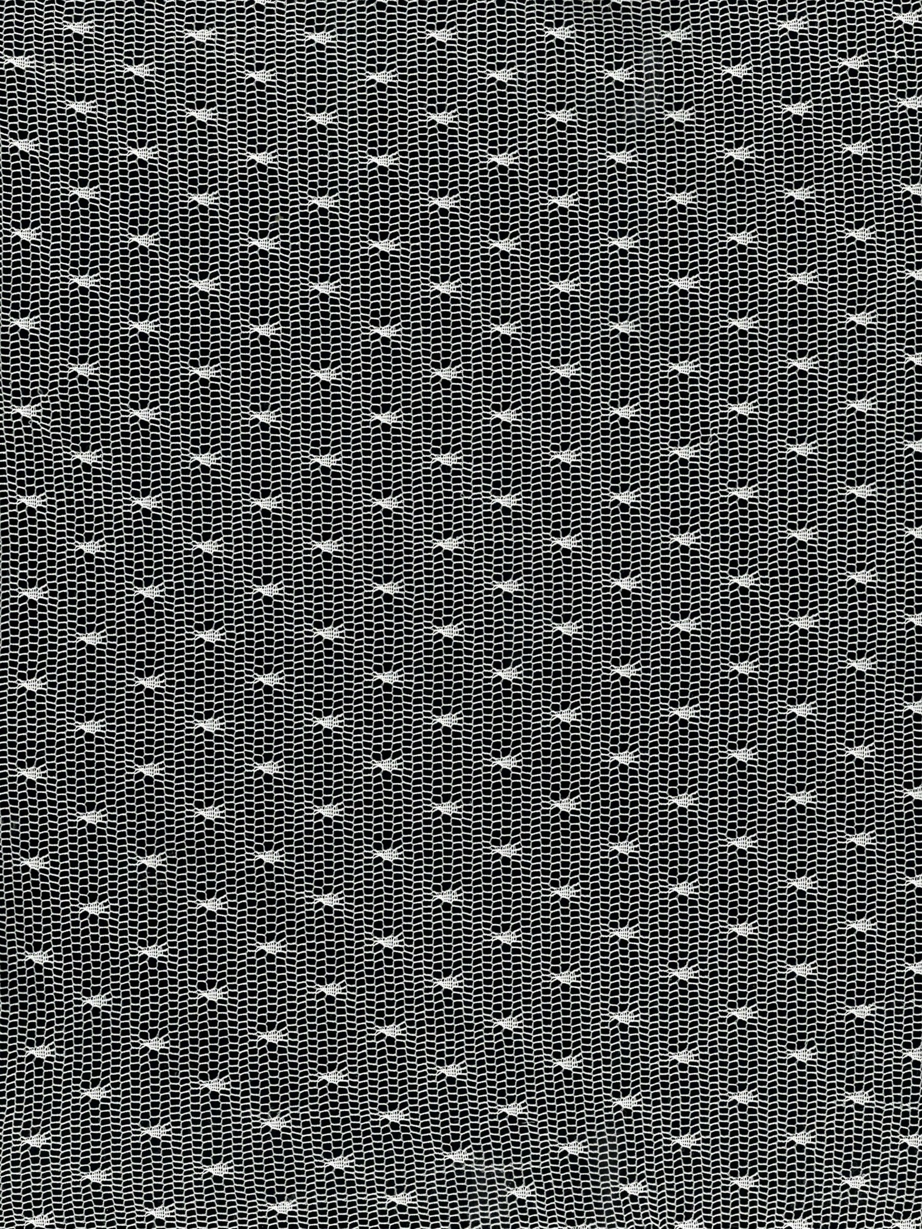 Elfenbeinfarbener, gewebter Tüll mit Punkten - P17