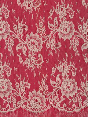 Dunkelrosa Chantilly-Spitze - P205 
