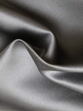 Anthrazitfarbener Polyester-Duchess-Satin - P42