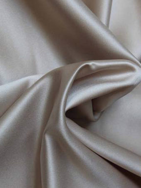 Kaffeebrauner Polyester-Duchess-Satin - P42