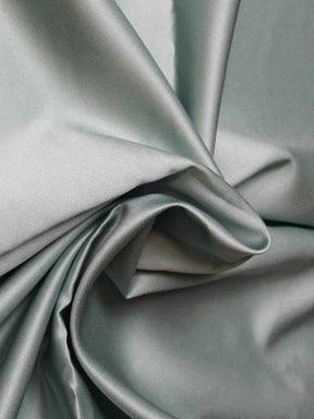 Nebelgrüner Polyester-Duchess-Satin - P42