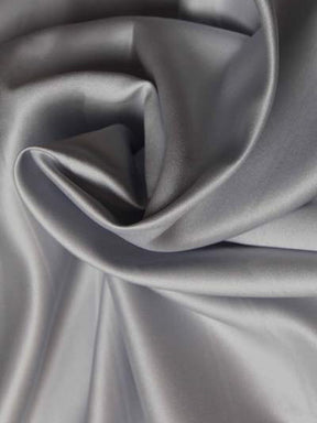 Silberner Polyester-Duchess-Satin - P42