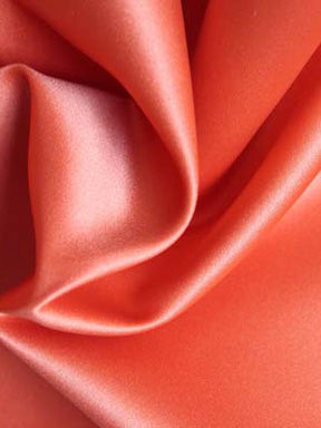 Gebranntes Orange, Polyester, leichter Duchess-Satin - P44