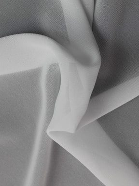 Schwarzer Polyester-Georgette - Silhouette