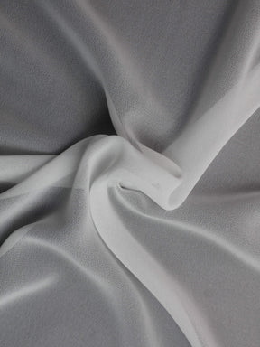 Schwarzer Polyester-Georgette - Silhouette