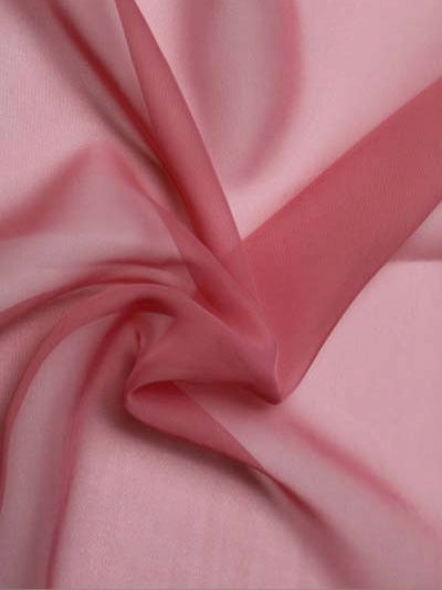 Korallenfarbener Poly-Chiffon - P58