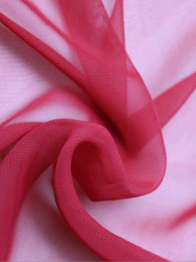 Hellweinroter Poly-Chiffon - P58