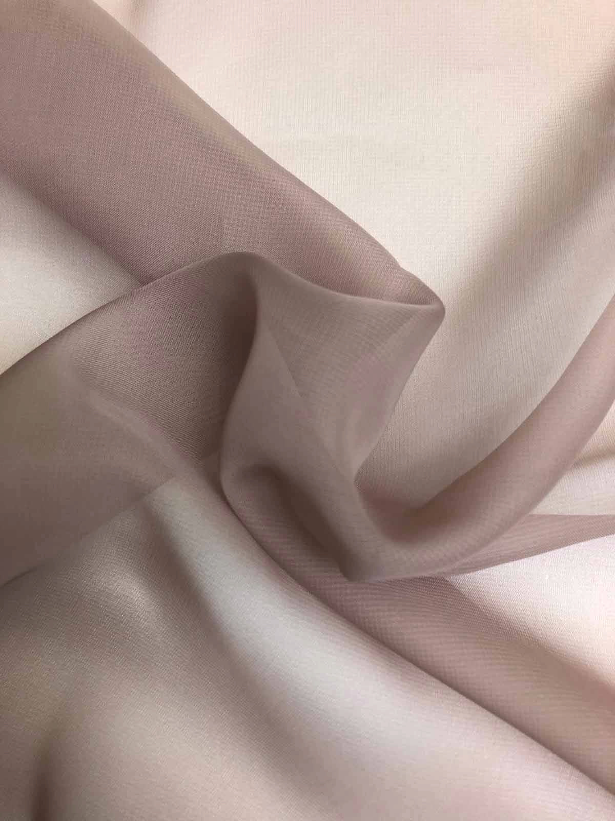 Mittelbrauner Poly-Chiffon - P58