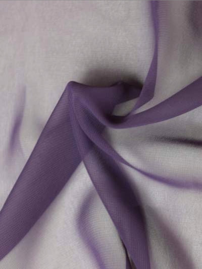 Pflaumenfarbener Poly-Chiffon - P58
