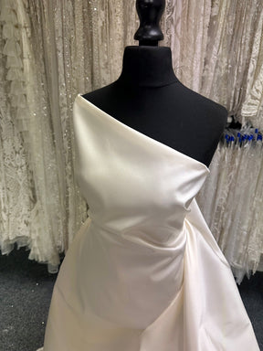 Elfenbeinfarbene Seidenmischung Mikado - P596