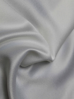 Elfenbeinfarbener Polyester-Crêpe mit Satinrücken - P60
