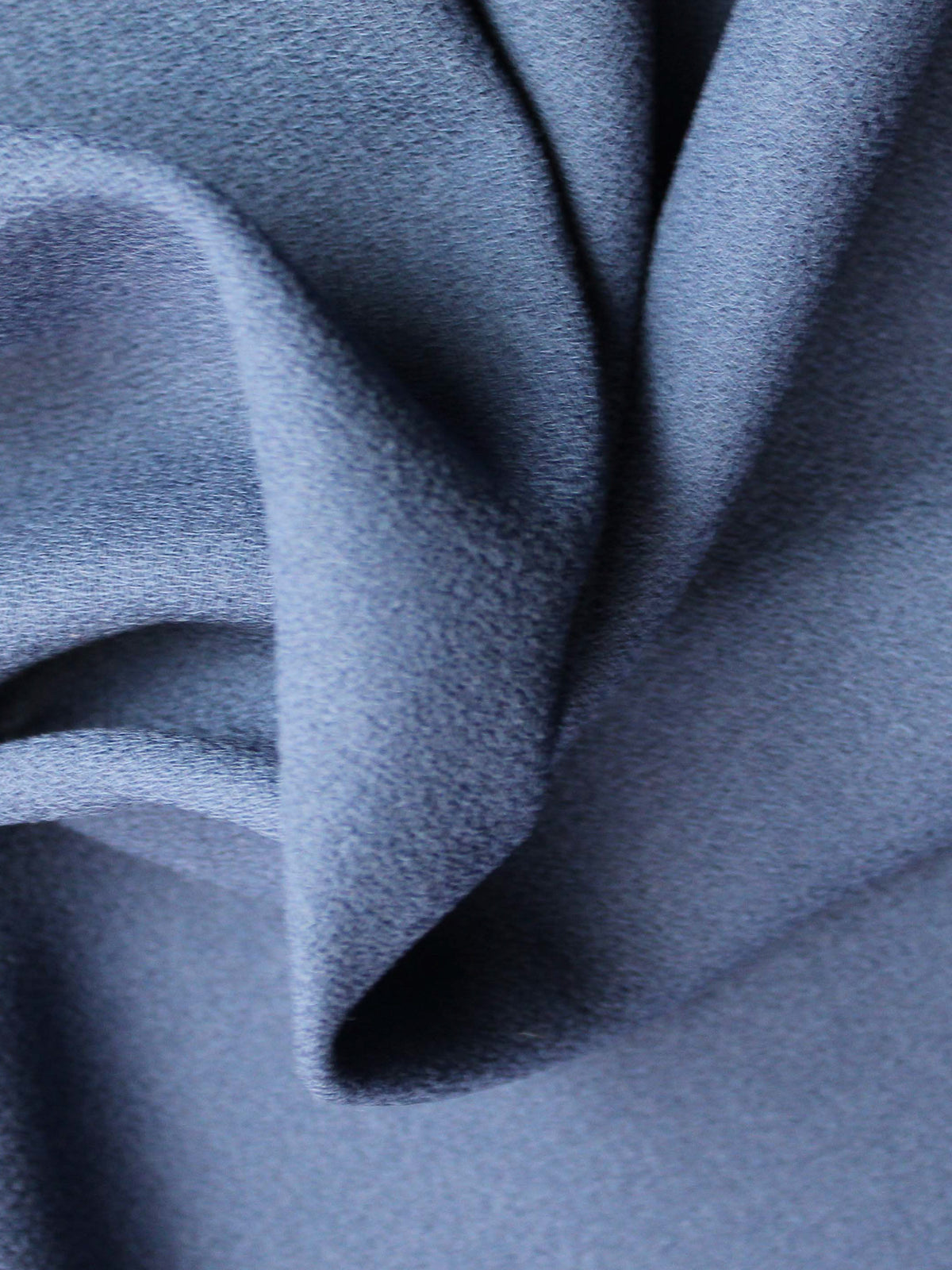 Marineblaue italienische Wollkrepp - P640