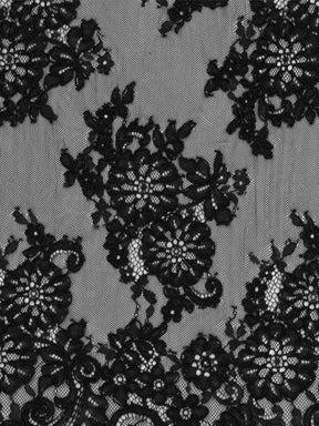 Schwarze Kordelspitze - P655