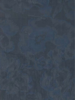 Marineblaue Seiden-Poly-Voile-Jacquard - P668