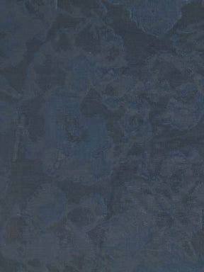 Marineblaue Seiden-Poly-Voile-Jacquard - P668