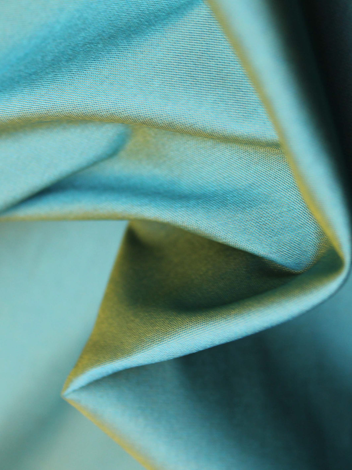 Petrolfarbener Polyester-Taft - P75