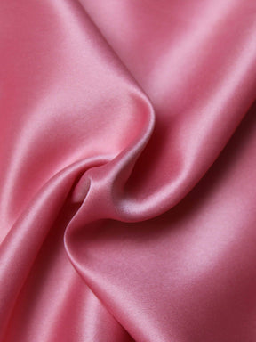 Korallenfarbener Polyester-Softsatin - Trust (P77)