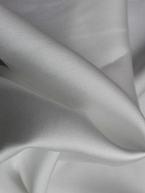 Elfenbeinfarbener Polyester-Stretch-Satin - PB1003